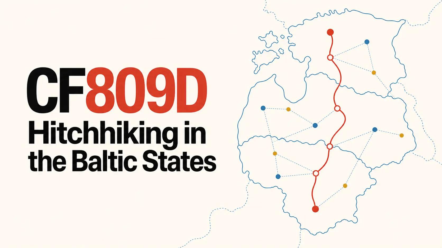 Codeforces 🟣 CF809D. Hitchhiking in the Baltic States